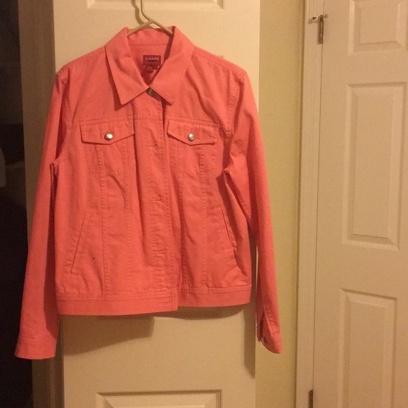 Chaps Jackets & Blazers - Chaps Denim Coral Jean Jacket